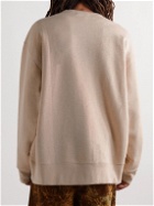 Acne Studios - Fonbar Logo-Appliquéd Cotton-Jersey Sweatshirt - Neutrals
