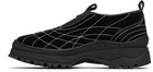 Nicole Saldaña Black Sacha Suede Sneakers