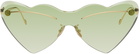 Loewe Green Rimless Sunglasses