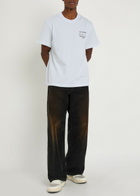 Club 1984 Welcome To Vegas Printed Cotton T-shirt White