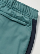 Nike Tennis - Court Heritage Tapered Recycled Tech-Jersey Tennis Trousers - Green