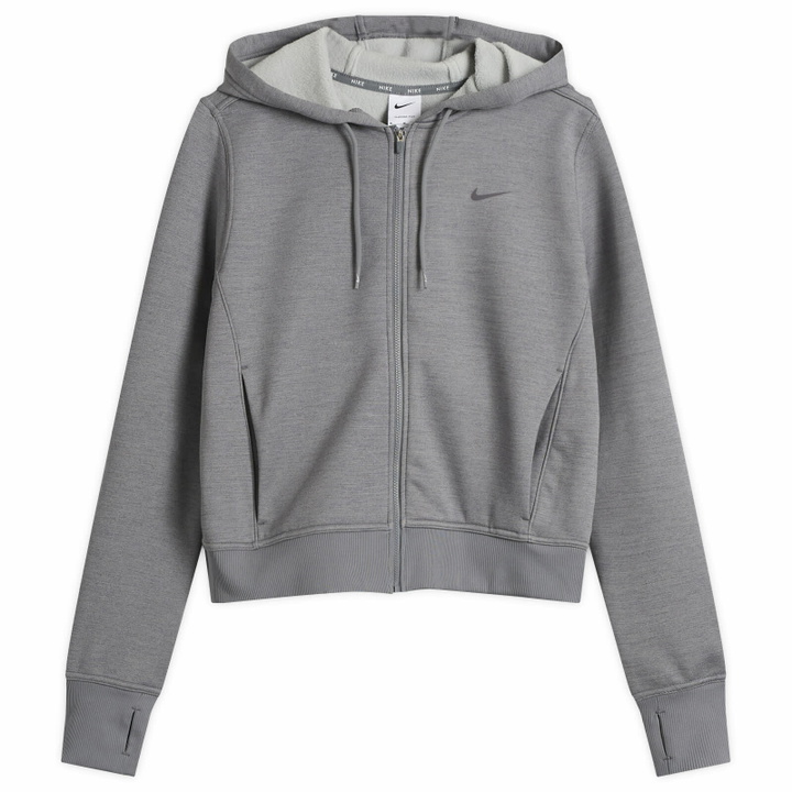 Photo: Nike Women's One Therma- Fit Hoodie in Carbon Heather