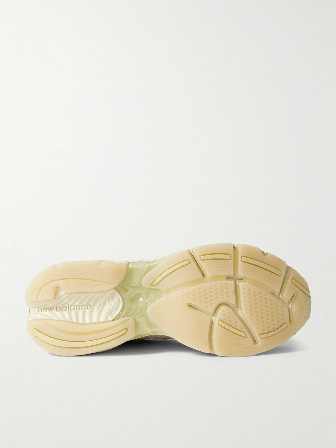 New Balance - Grey Day 2010 suede, leather and mesh sneakers - Gray