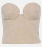 Magda Butrym Cashmere bustier