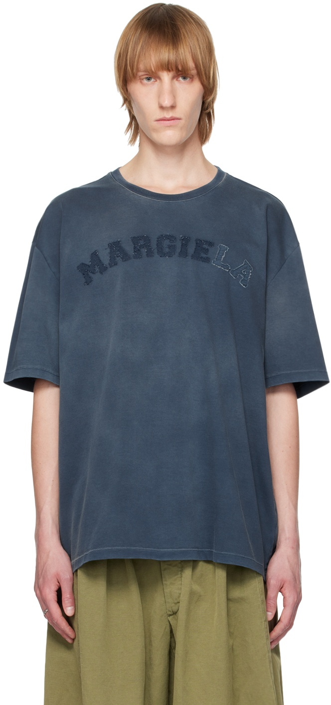 Maison Margiela Blue Heavy T-Shirt Maison Margiela