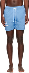 AMIRI Blue M.A. Bar Swim Shorts