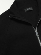 Theory - Merino Wool-Blend Zip-Up Sweater - Black