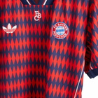Adidas FC Bayern Munich Lifestyler Jersey Top in Red/Dark Blue