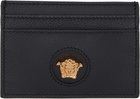 Versace Black 'La Medusa' Card Holder