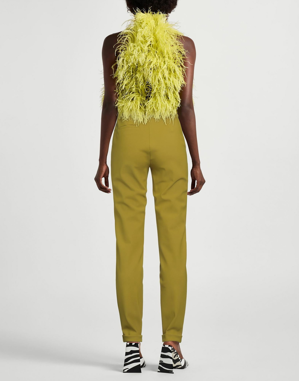 Chiara Boni La Petite Robe Womens Pants Lime in Green