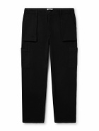 Mr P. - Edward Straight-Leg Cotton-Twill Cargo Trousers - Black