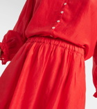 Velvet Mariela cotton and silk maxi skirt