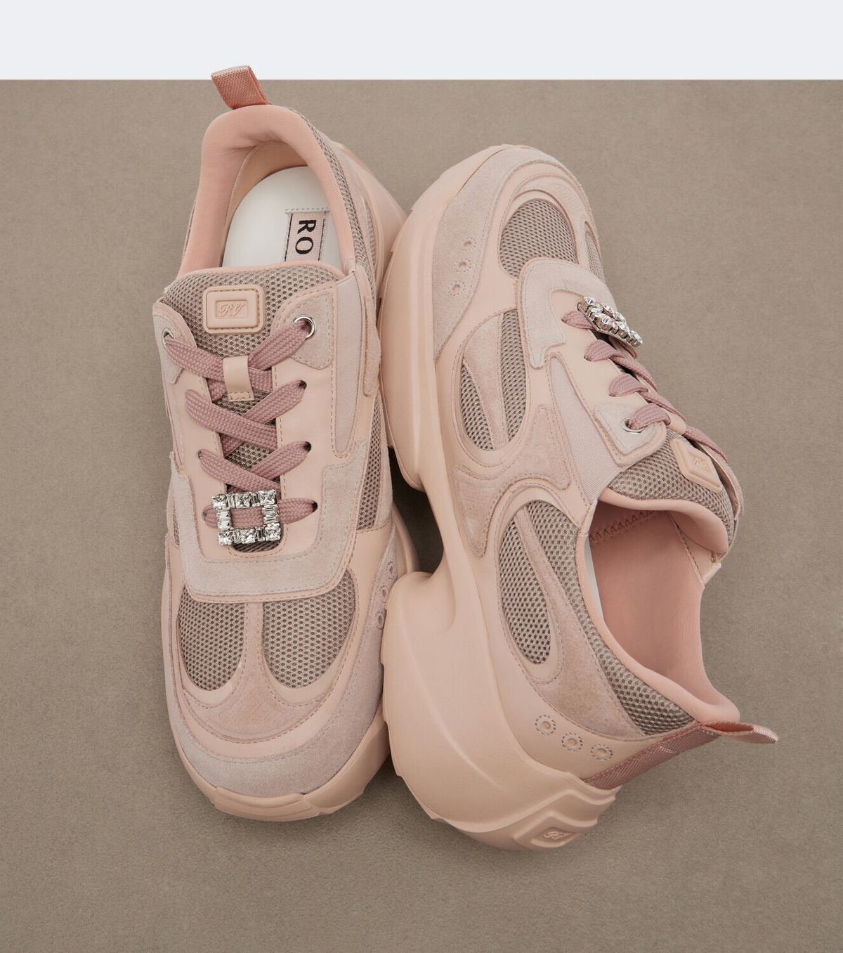 Roger Vivier Viv' On The Run embellished sneakers