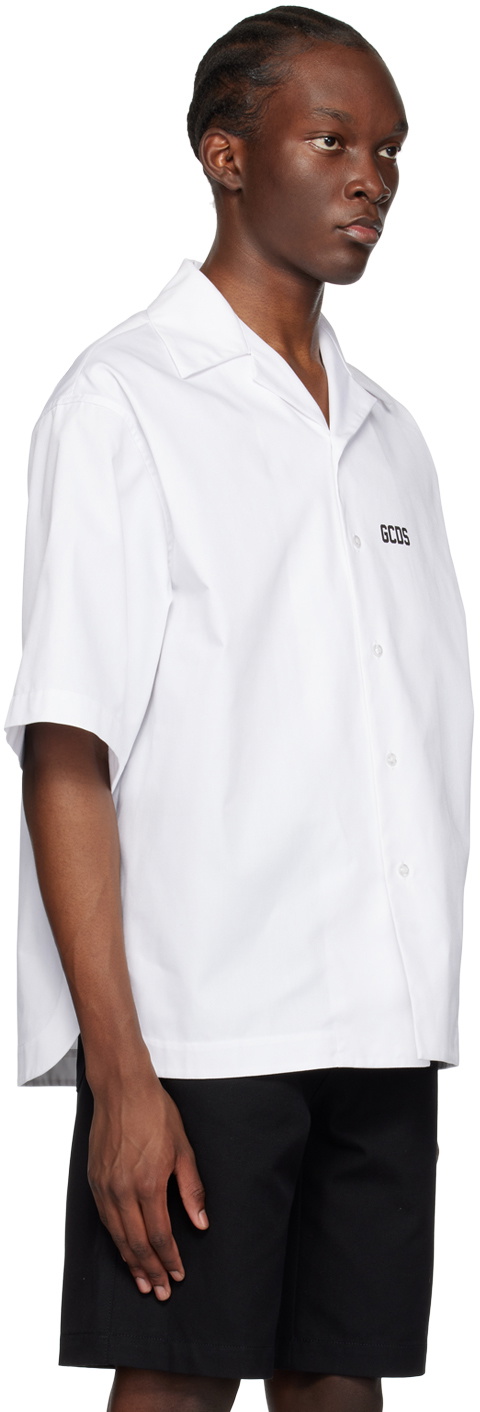 GCDS White Printed Shirt