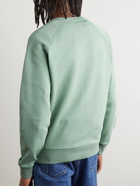 Balmain - Logo-Print Cotton-Jersey Sweatshirt - Green