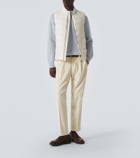 Herno Cotton and cashmere velvet slim pants