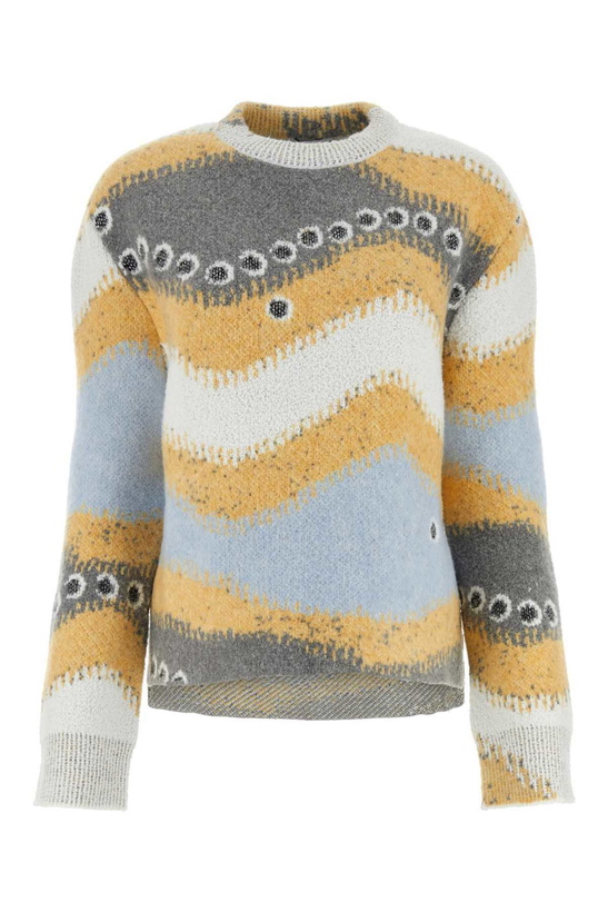 Photo: Loewe Multicolor Stretch Wool Blend Sweater