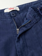 Cherry Los Angeles - Parachute Wide-Leg Herringbone Cotton Trousers - Blue