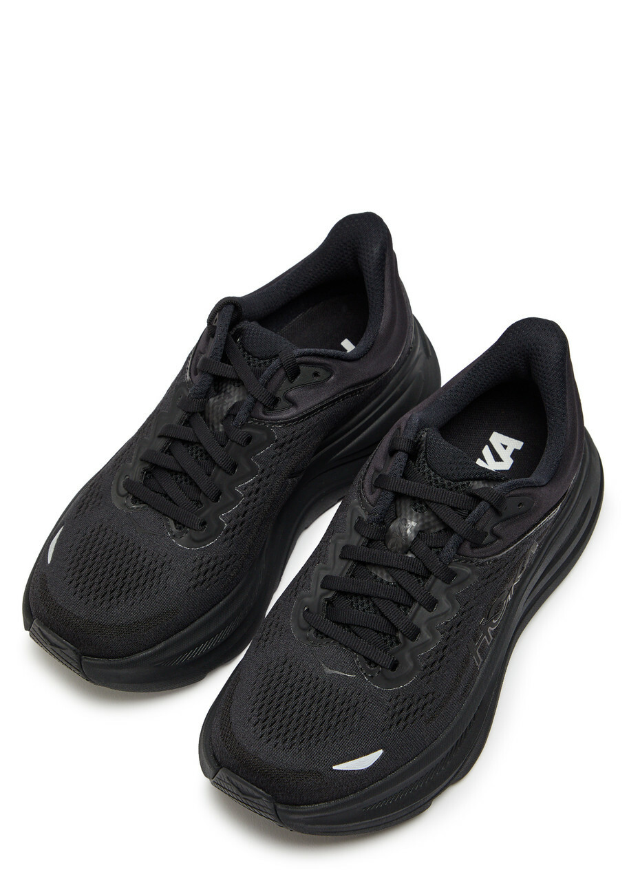 Hoka Bondi 9 Mesh-knit Sneakers Black