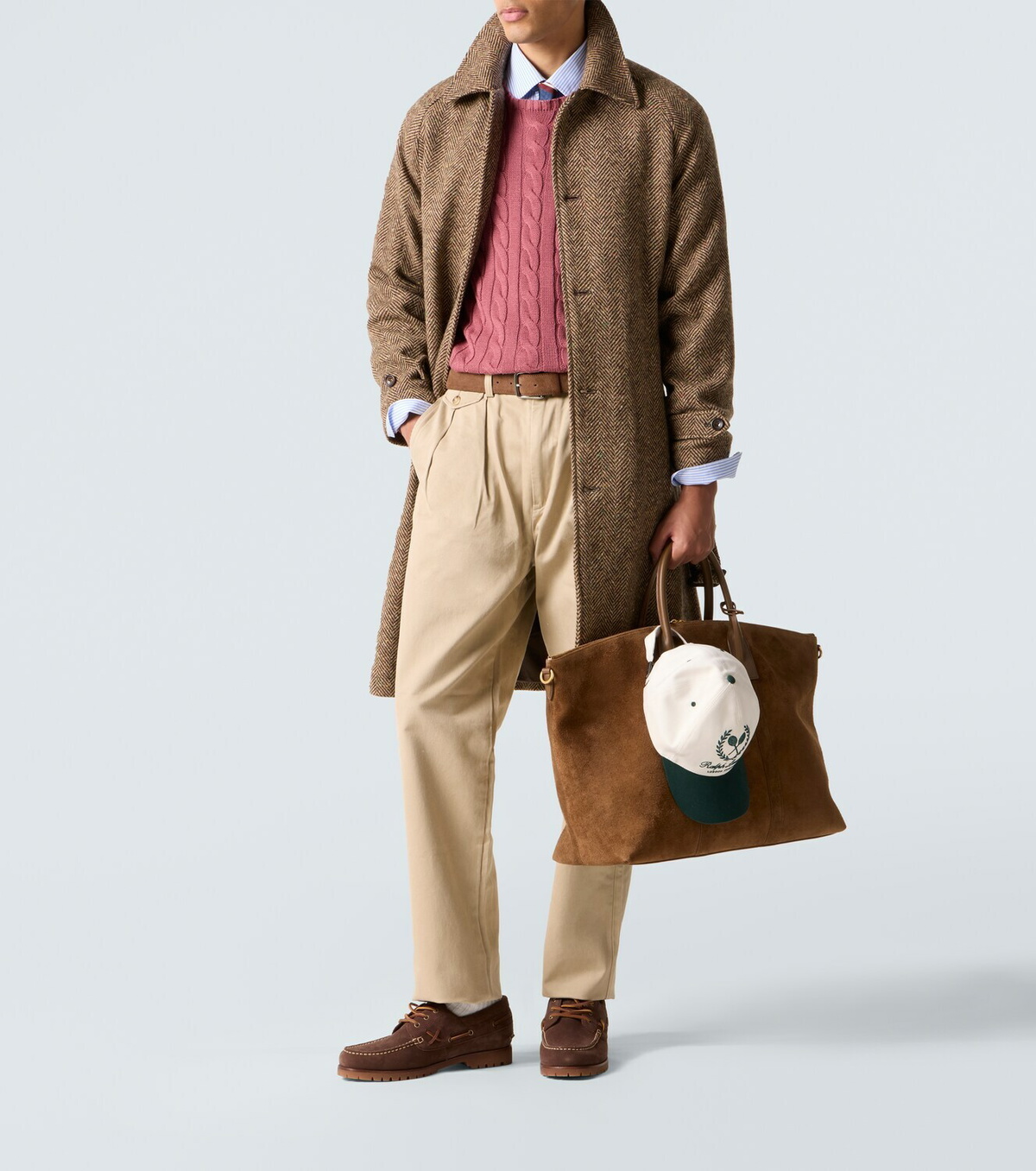 Polo Ralph Lauren Herringbone wool tweed coat Polo Ralph Lauren