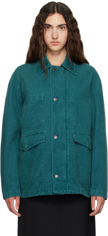 Photo: TONYWACK Green Brushed Cotton Barn Jacket