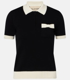 Valentino Bow-detail cotton polo shirt