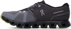 On Black & Gray Cloud 5 Sneakers