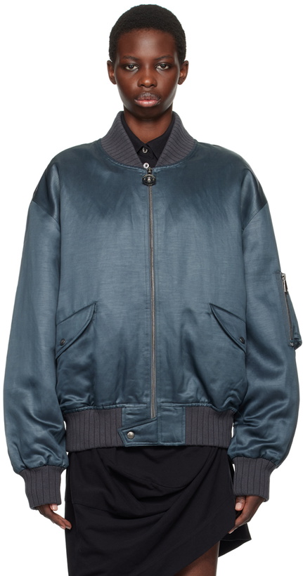Photo: Vivienne Westwood Gray Bernardo Bomber Jacket