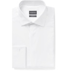 Ermenegildo Zegna - White Double-Cuff Cotton and Silk-Blend Shirt - White