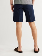 MASSIMO ALBA - Slim-Fit Linen and Cotton-Blend Shorts - Blue