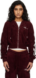 AMIRI Burgundy Bones Track Jacket