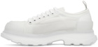 Alexander McQueen Off-White Mesh Tread Slick Low Sneakers