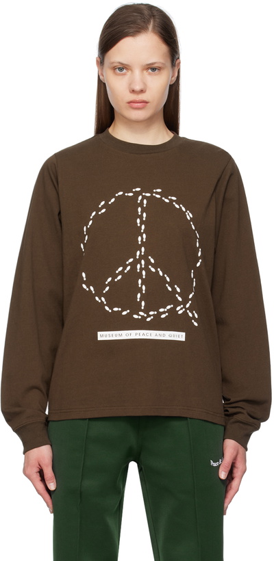 Photo: Museum of Peace & Quiet Brown Peaceful Path Long Sleeve T-Shirt