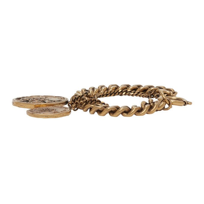 【大特価】Acne Studios COIN BRACELET CHARM Acne Studios Gold Coin Charm Bracelet Acne Studios