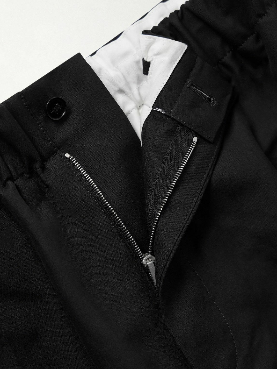 Jil Sander - Tapered Cotton Trousers - Black
