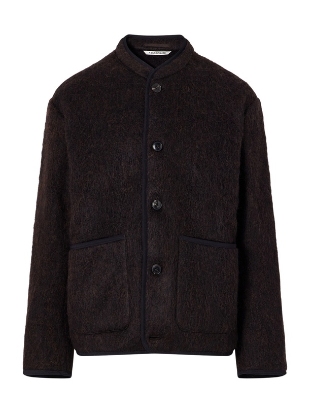 Photo: A Kind Of Guise - Yebra Brushed Virgin Wool-Blend Felt Jacket - Brown