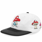 Butter Goods x The Smurfs Mushroom 6 Panel Cap in White/Black