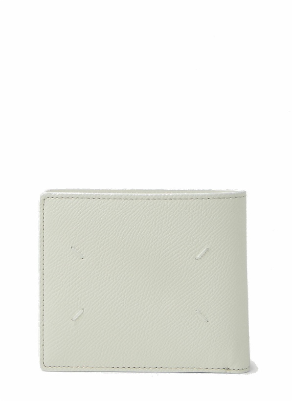 Photo: Maison Margiela - Signature Stich Bi Fold Wallet in White