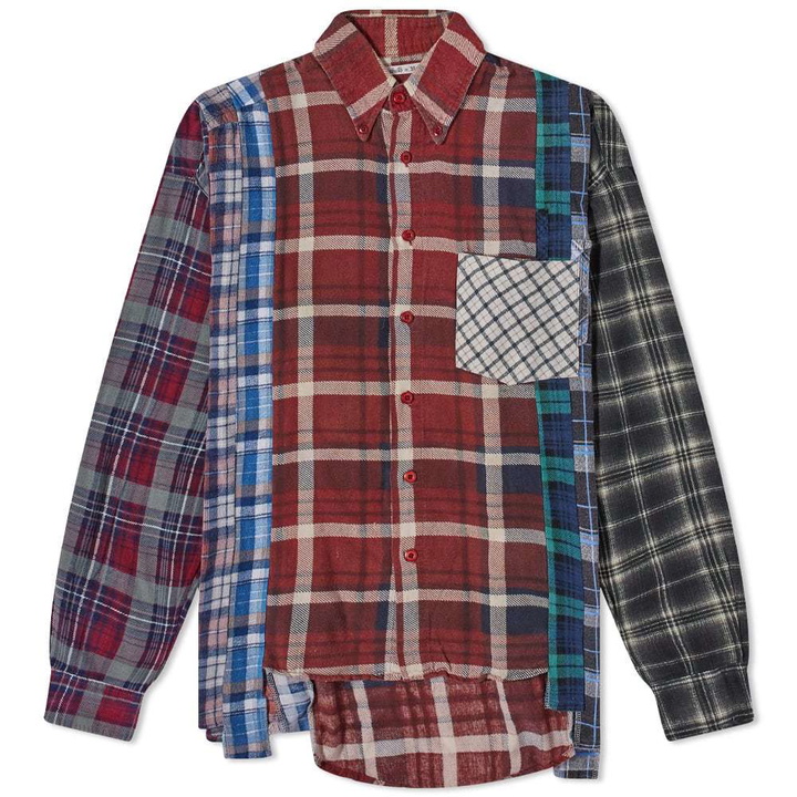 Photo: Needles Flannel 7 Cut Wide Shirt