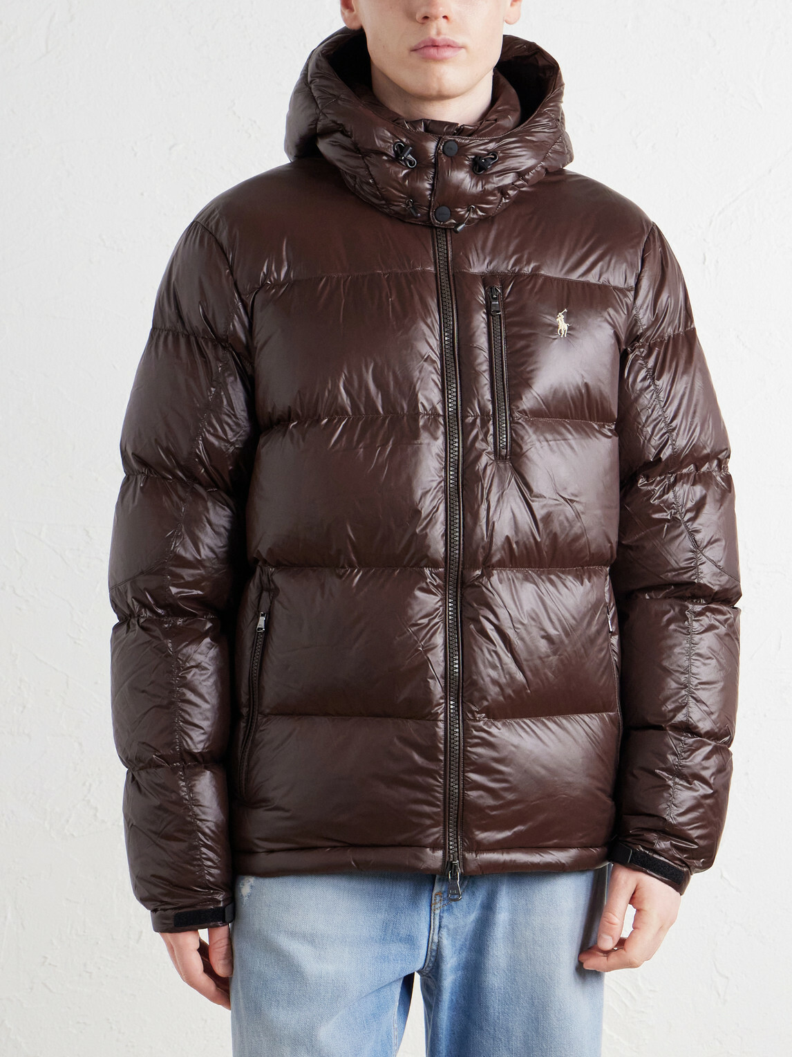 Polo Ralph Lauren - Logo-Embroidered Quilted Recycled-Shell Hooded Down Jacket - Brown