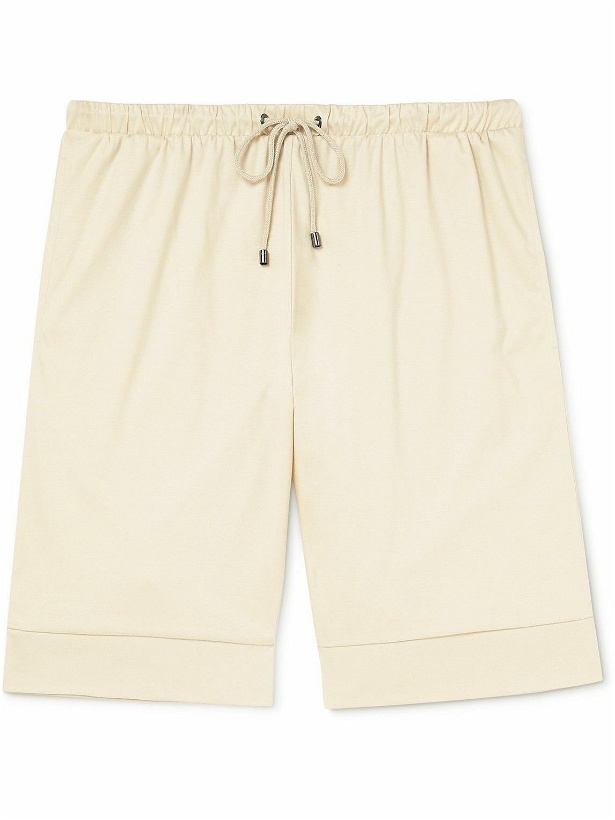 Photo: Zimmerli - Sea Island Cotton-Jersey Drawstring Shorts - Neutrals