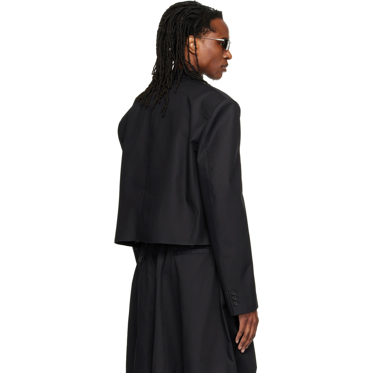 LU'U DAN Black Slashed Blazer