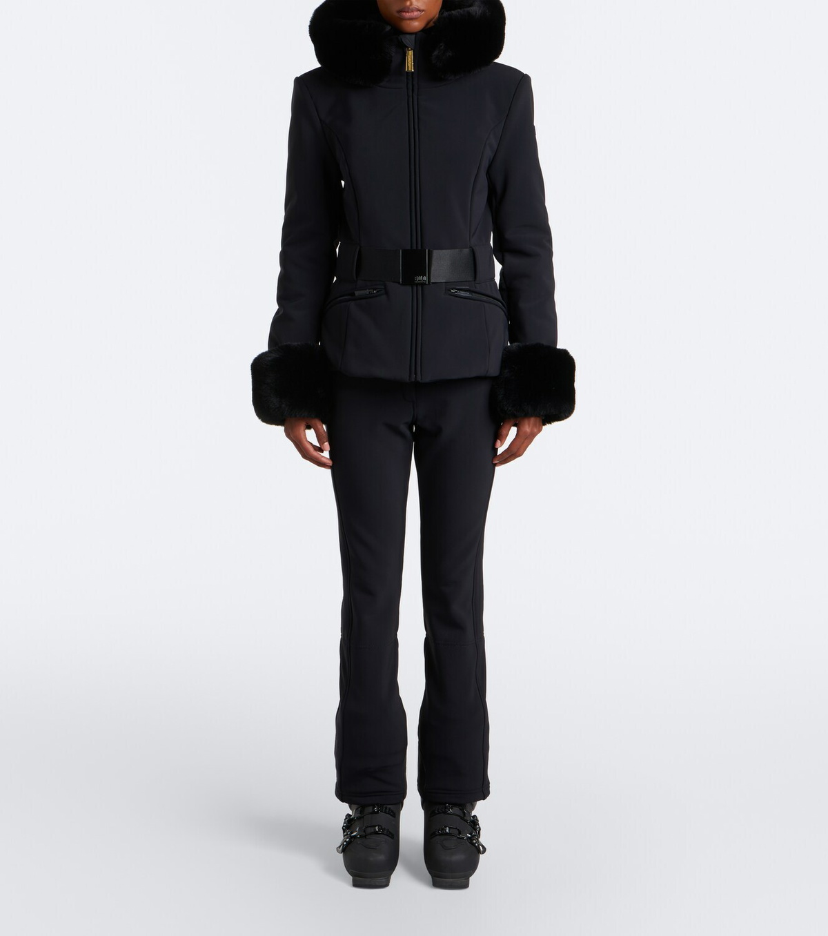 Goldbergh Giselle belted hooded technical ski jacket