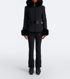 Goldbergh Giselle belted hooded technical ski jacket