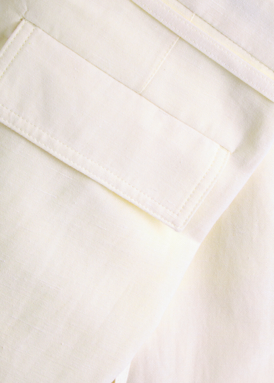 Day Birger ET Mikkelsen Terri Wide-leg Cotton-blend Trousers Ivory