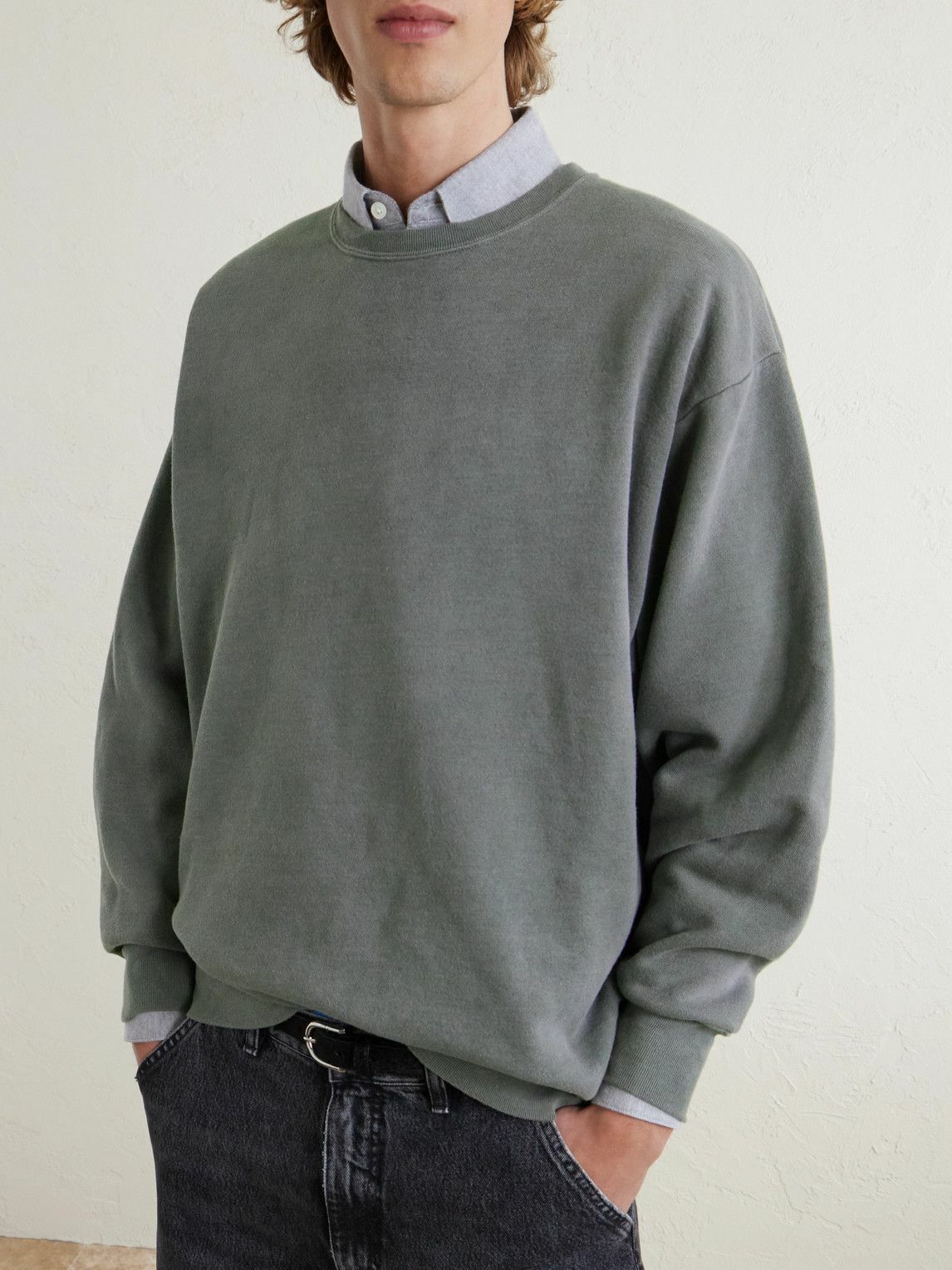 WTAPS - Logo-Appliquéd Cotton-Blend Jersey Sweatshirt - Green