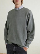 WTAPS - Logo-Appliquéd Cotton-Blend Jersey Sweatshirt - Green