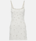 Clio Peppiatt Droplet embellished beaded minidress