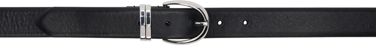 The Frankie Shop Black Ora Leather Belt