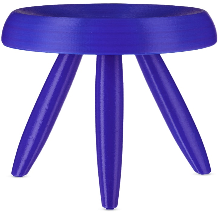 Photo: temporary.company SSENSE Exclusive Blue CP 1 Stool